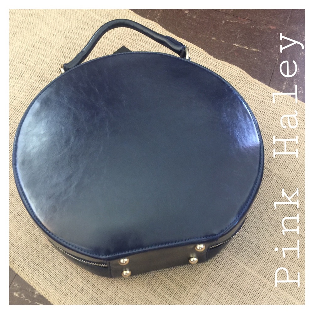Pink Haley Midnight Blue Circular Bag - Picture 7 of 13